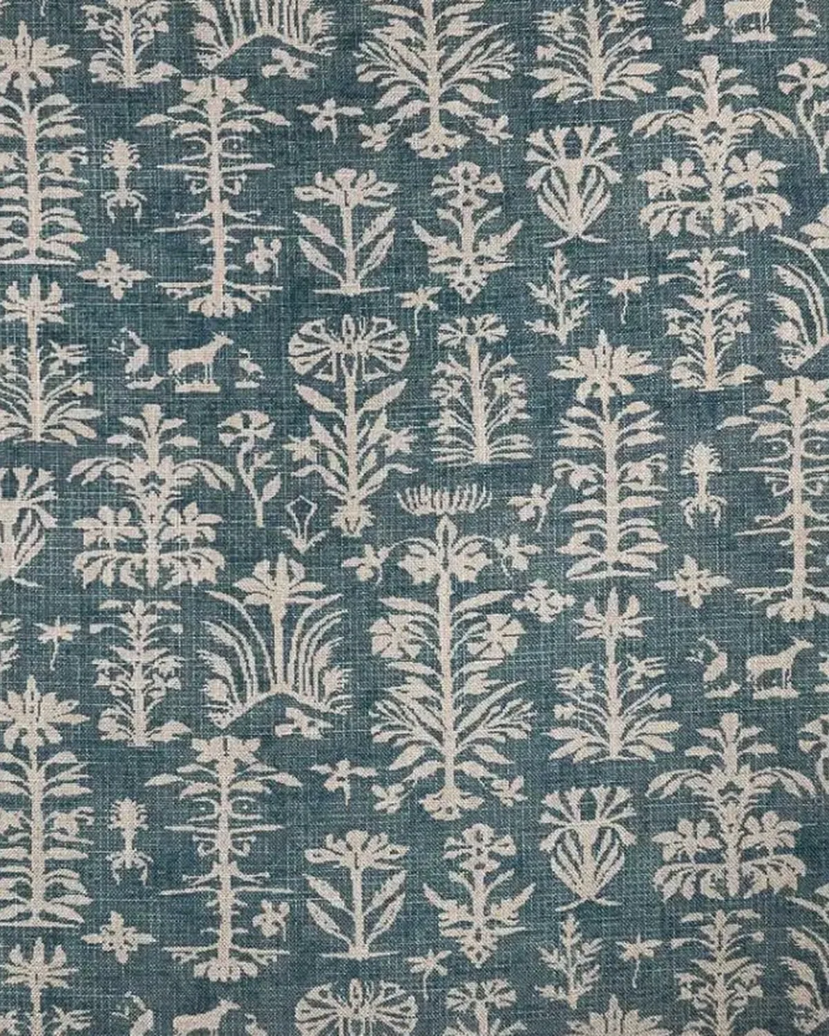 Indiana Flor Azul Petróleo