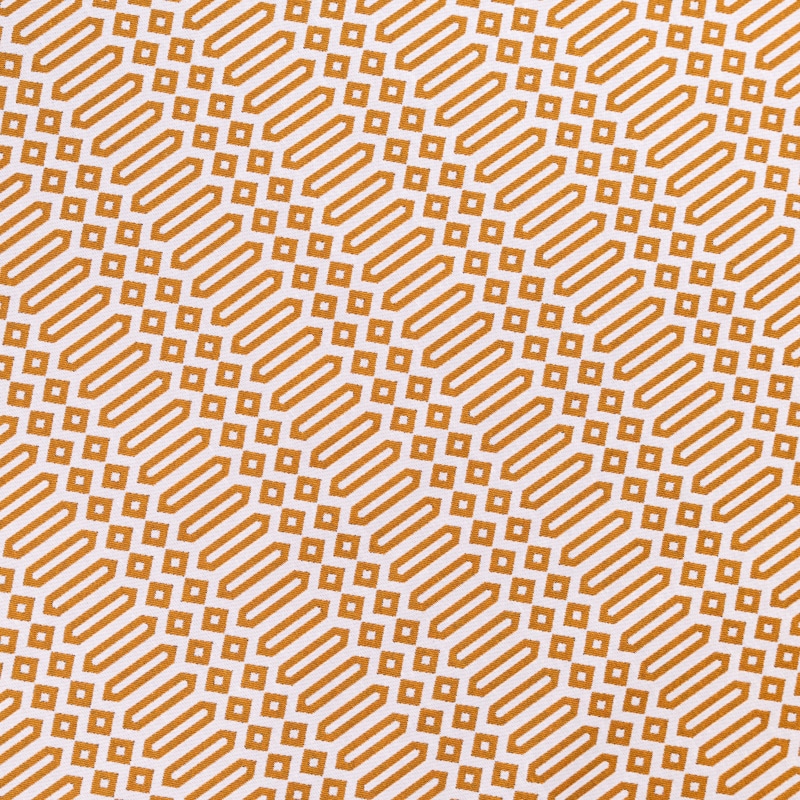 Geométrico Coordinado Greca Mostaza