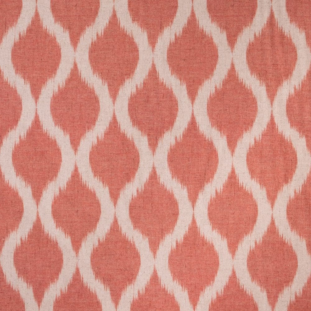 Tela Lino Geometrico Salmon
