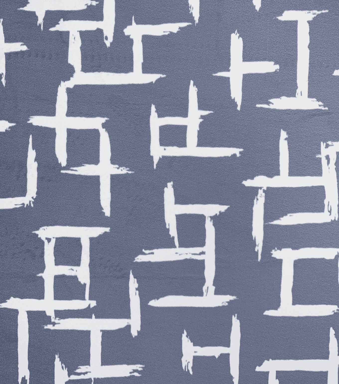 Terciopelo Estampado Azul Cross